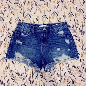 Denim shorts